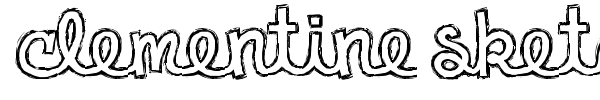 Clementine Sketch font preview